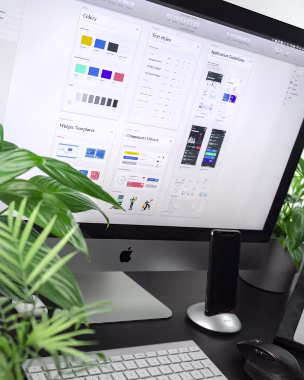 App interface design wireframe